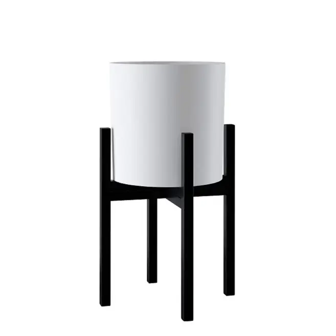 Modern Black Planter Stand, metal stand