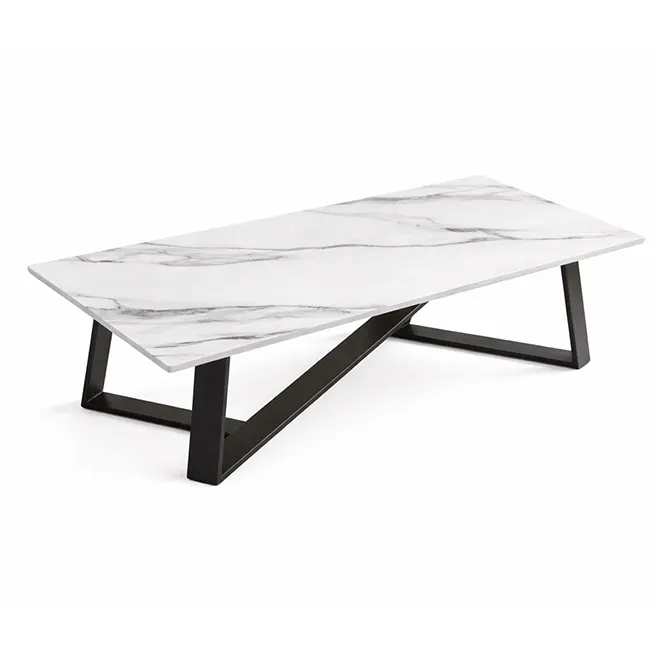 Marble Center Table, Metal Center Table