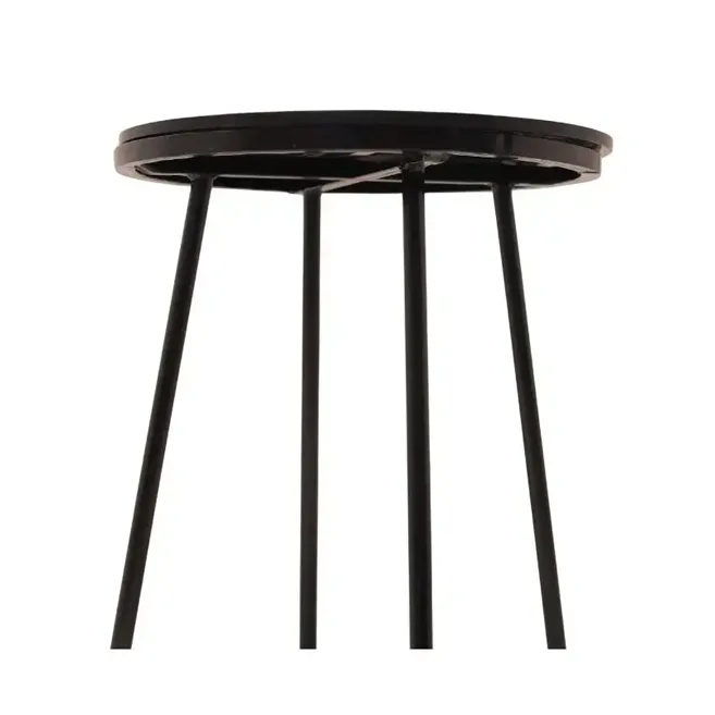 Glass End Table , metal side table