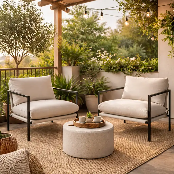 Terra Lounge Chair, metal chair