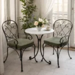 Ancient metal armchair