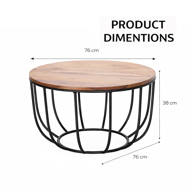 Wooden top coffee table