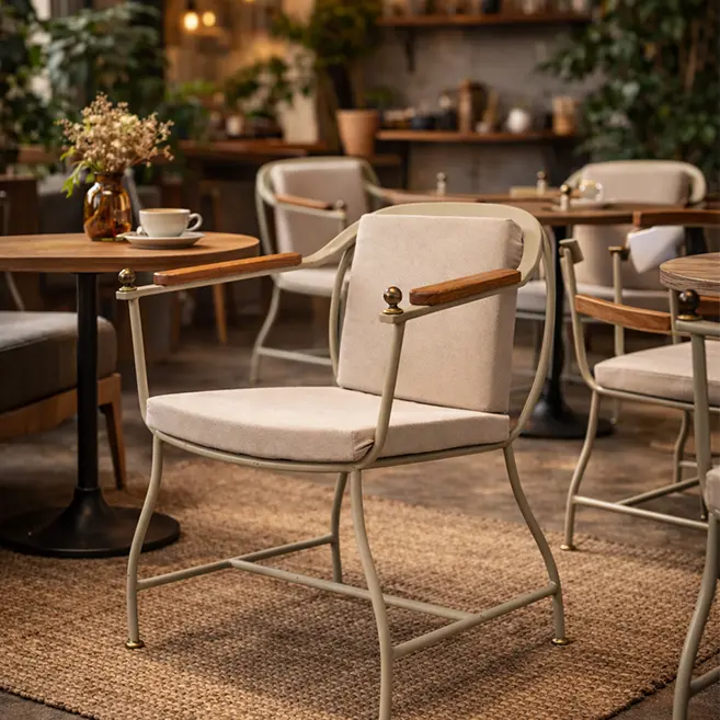 Courtyard metal chair