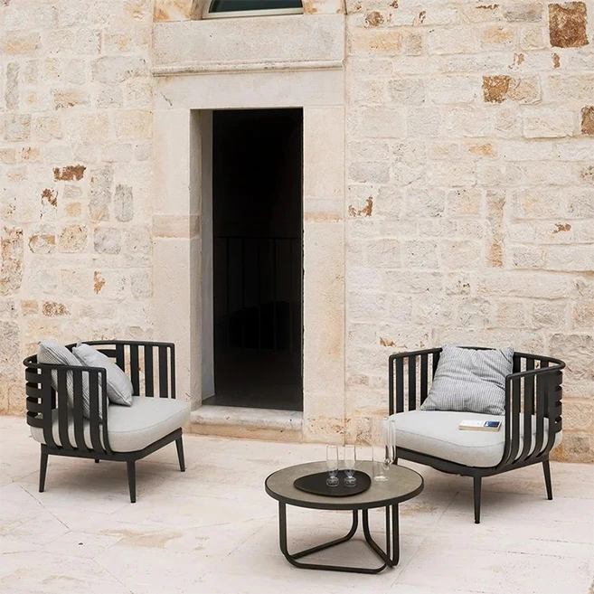 Metal armchair, lounge chair