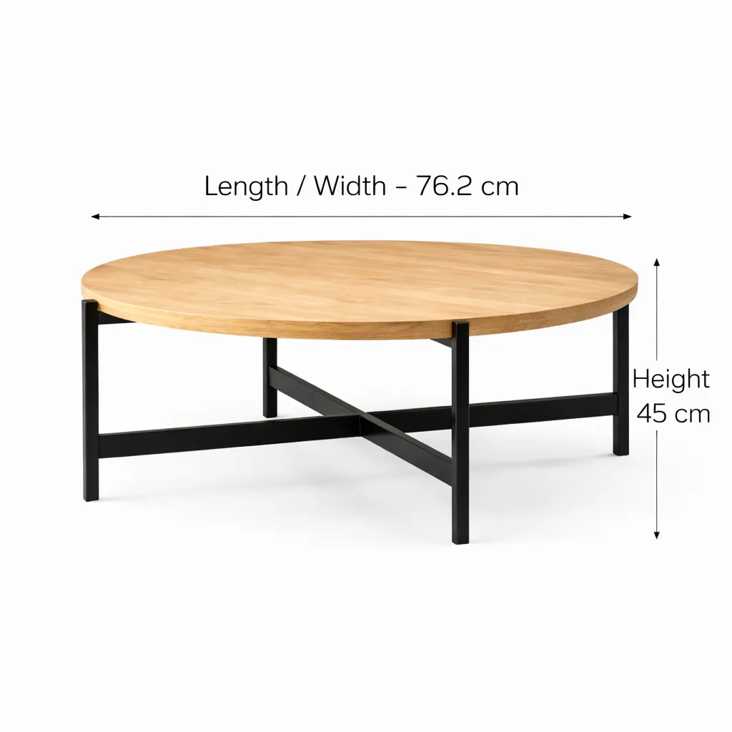 Wood Top Coffee Table1