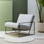 Metal lounge chair